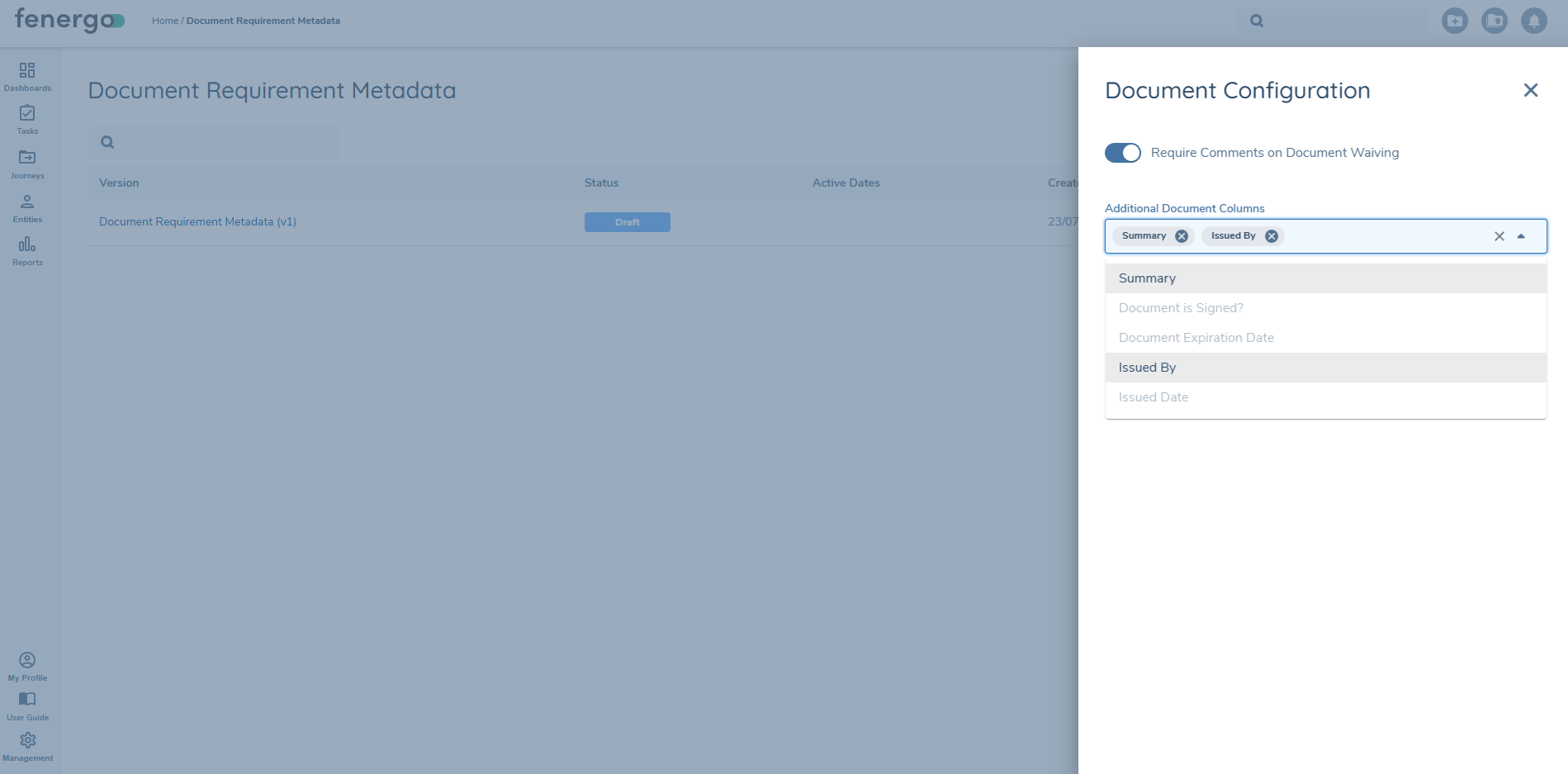 Additional Document Columns