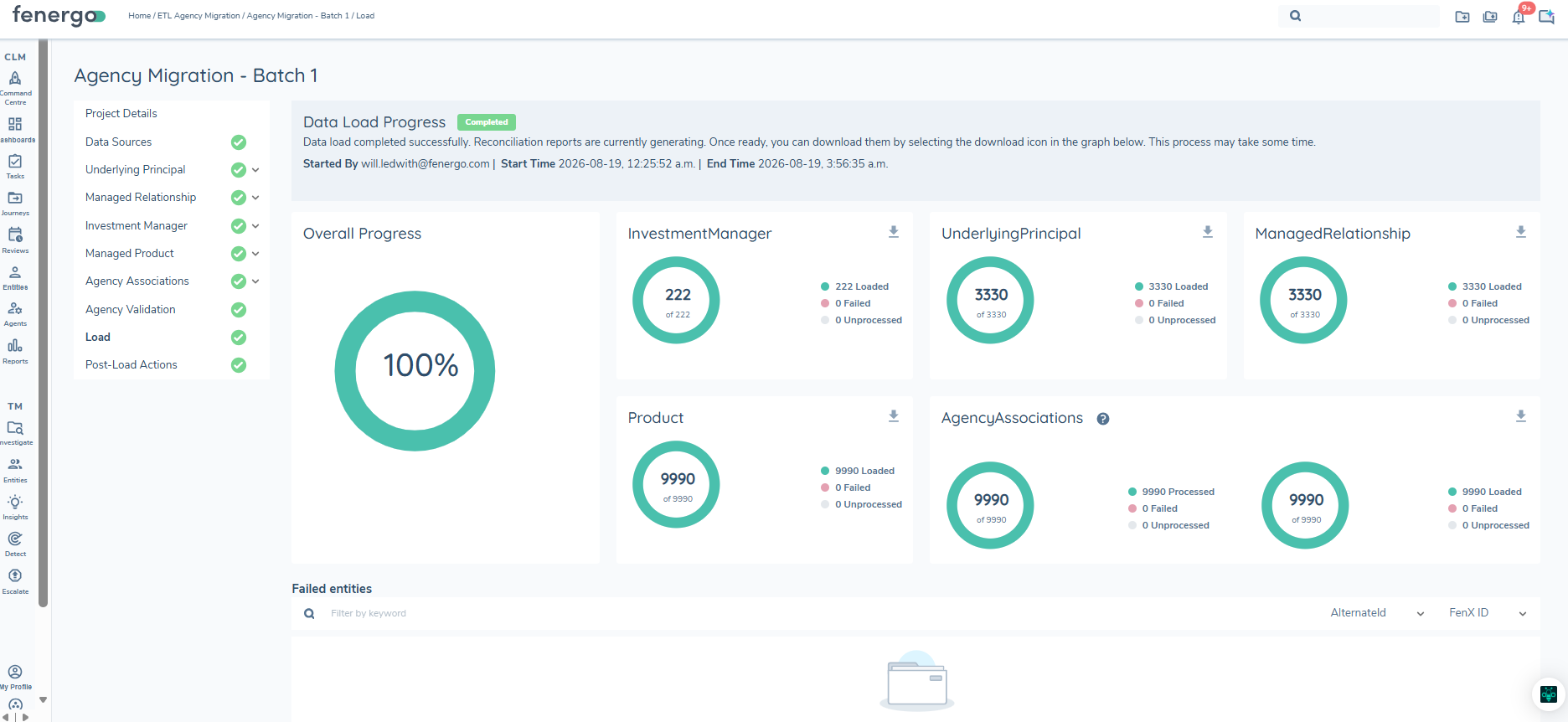 ETL Agency Migration Load (completed)