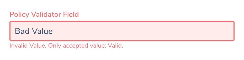 Validation Provider (Single Field)