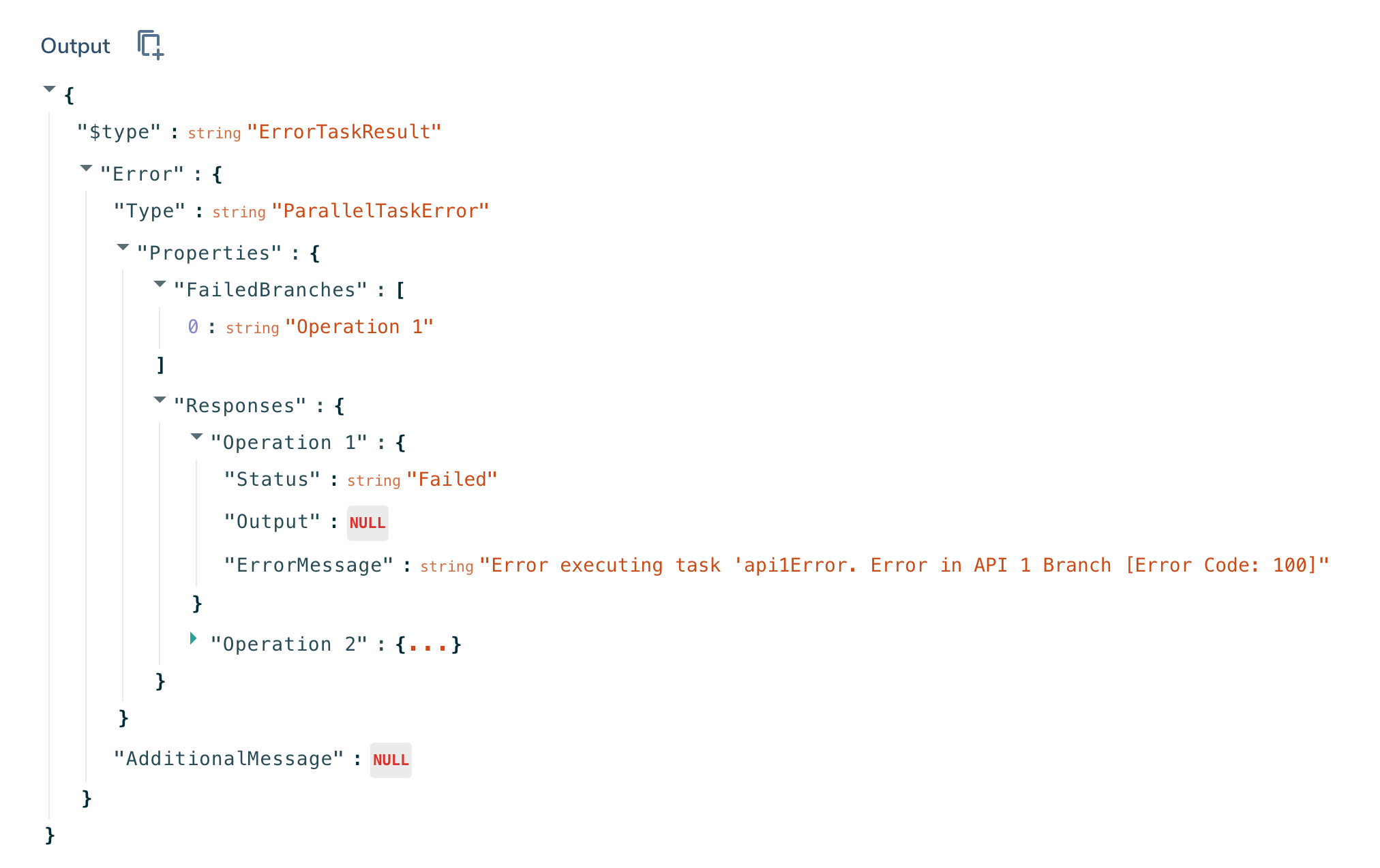 Parallel Task Error Parallel Task Error