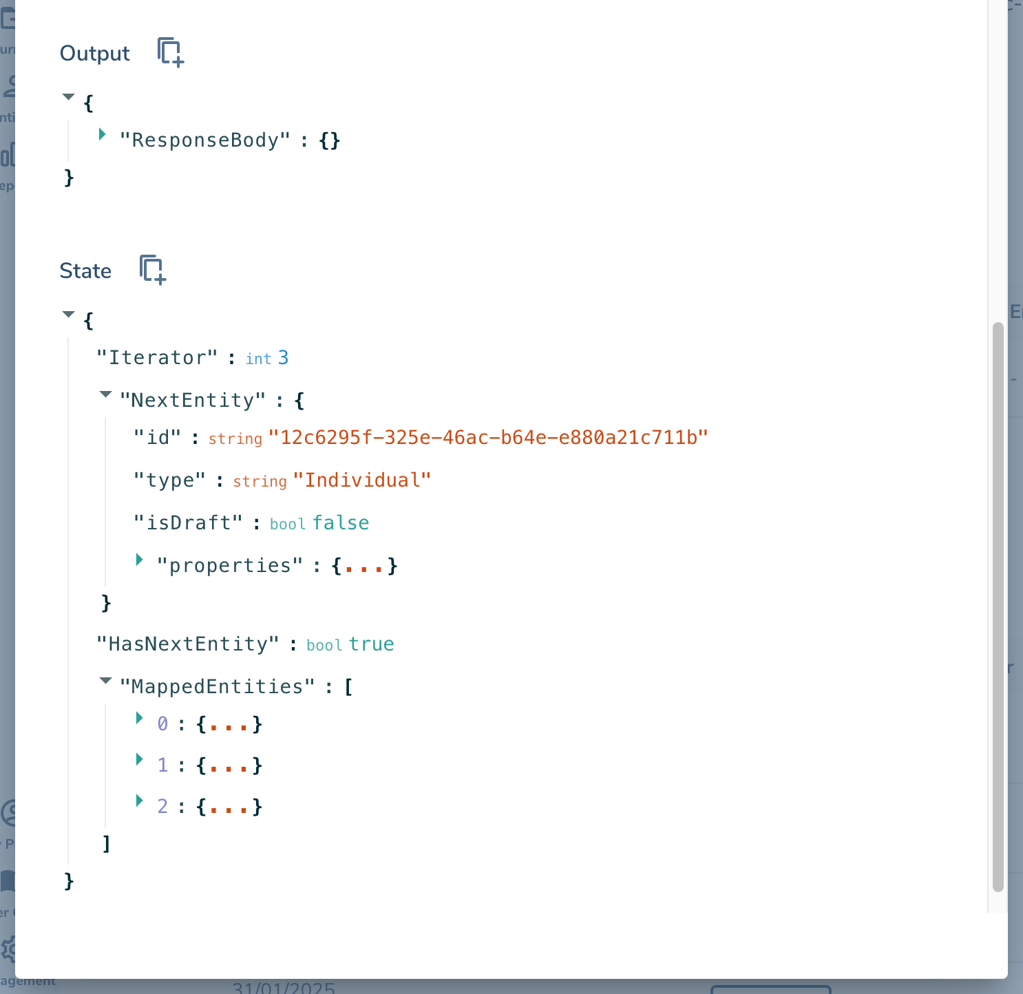 Transformer Output (via Step Log Details)