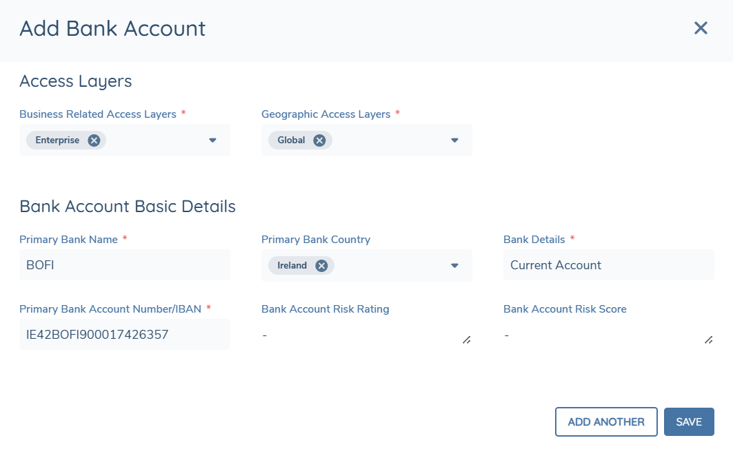 Bank Account Capture