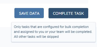 Advanced Dashboards Cannot Complete Tasks message