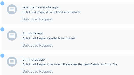 Bulk Upload Notifications