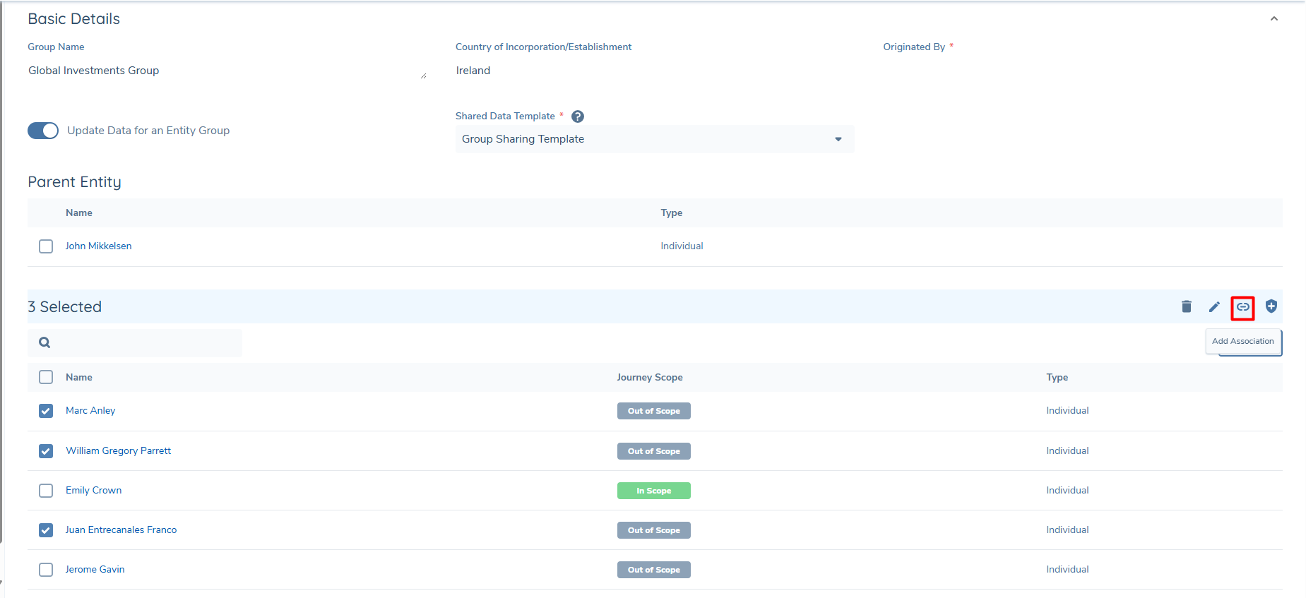 Selective RP Sharing in Action