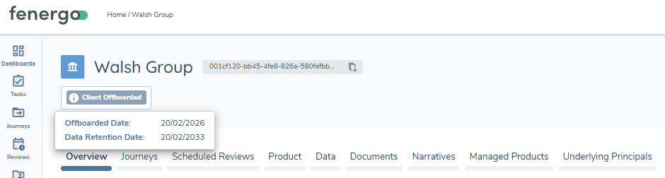 Client Offboarded Chip