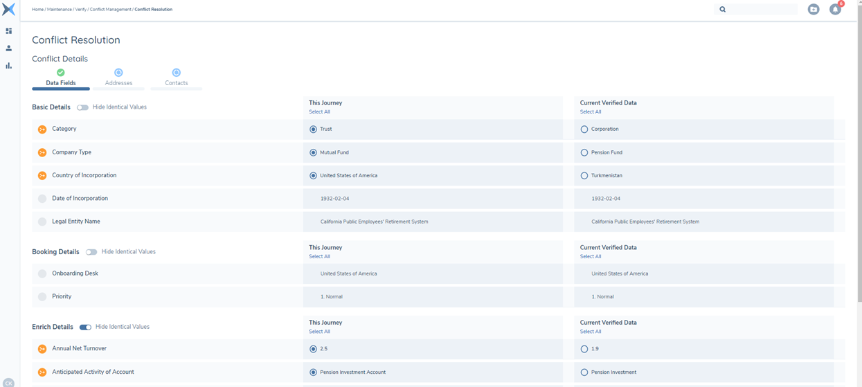 Conflicts Shown in Task