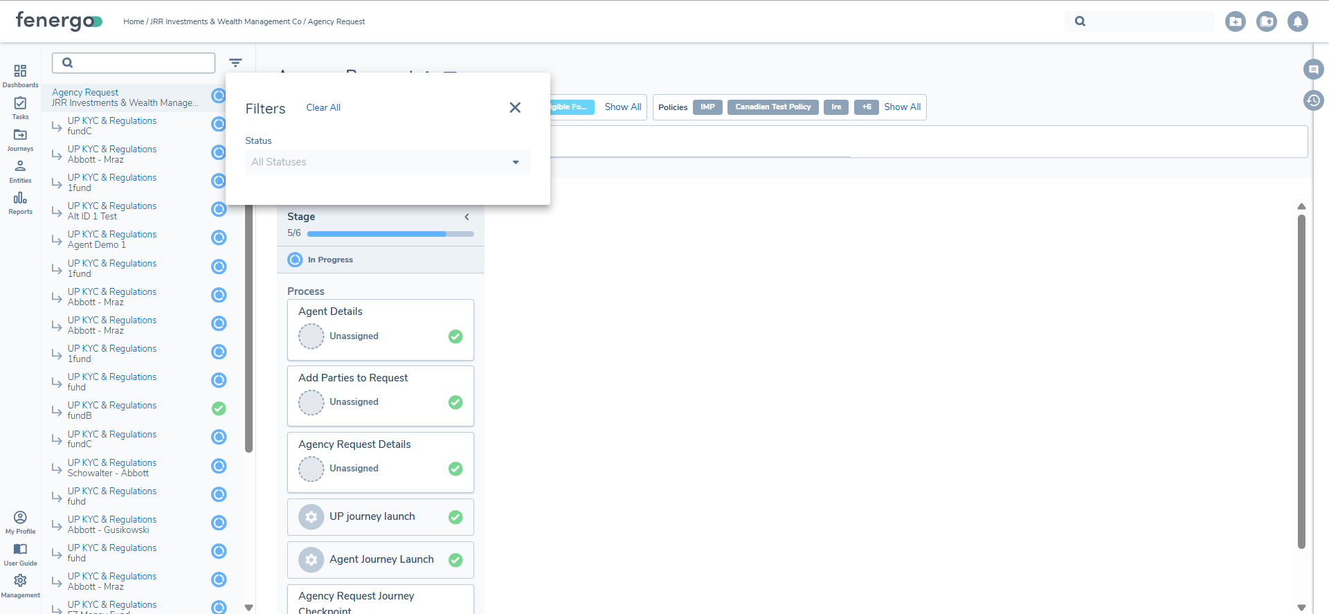 Working with Journeys | Fenergo Document Portal