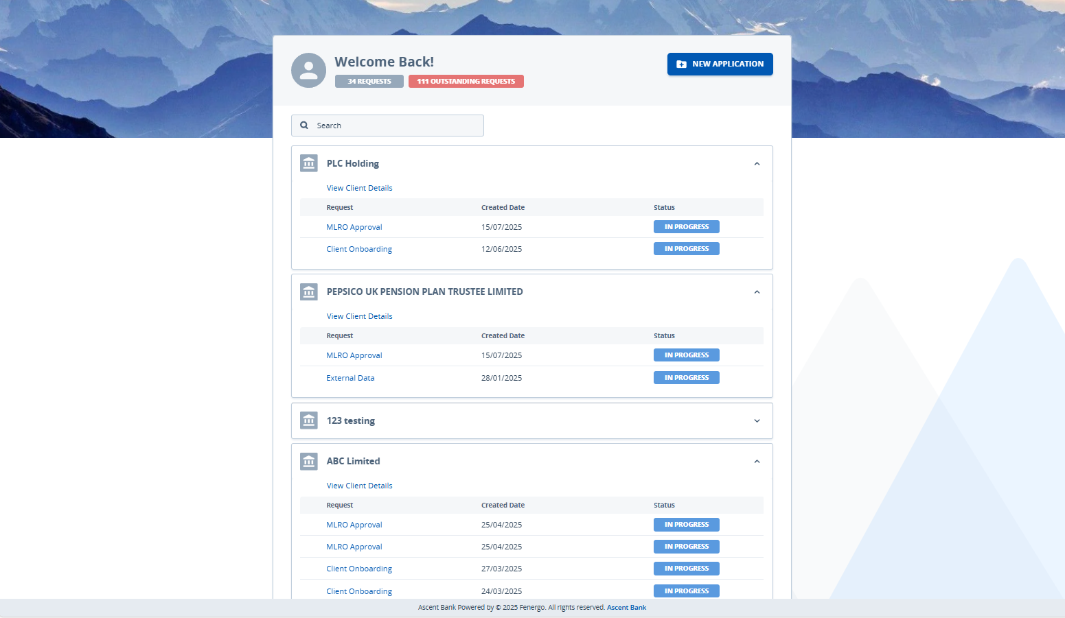 Default Dashboard Page