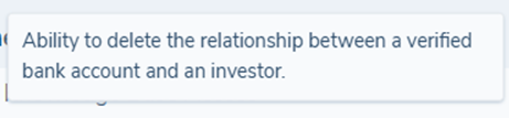 Delete Bank Accounts Tooltip