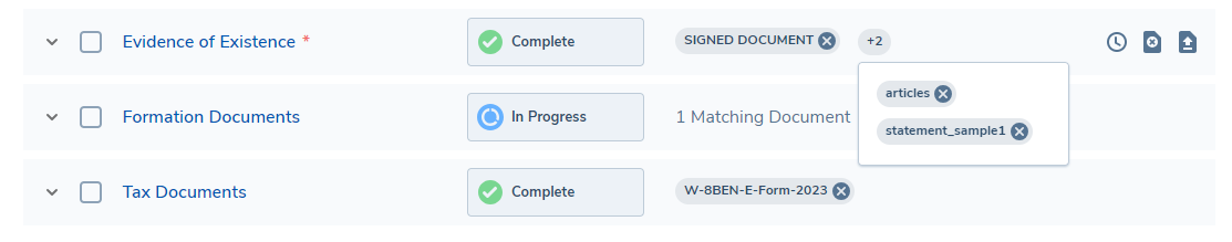 Linked Document Chips