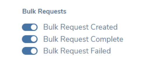 Bulk Upload Notifications