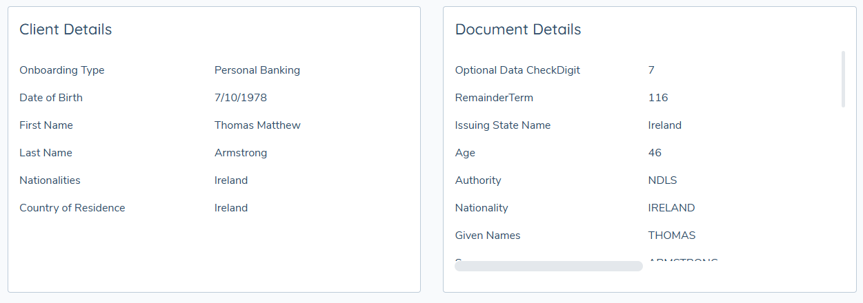 ID&amp;V Review Details