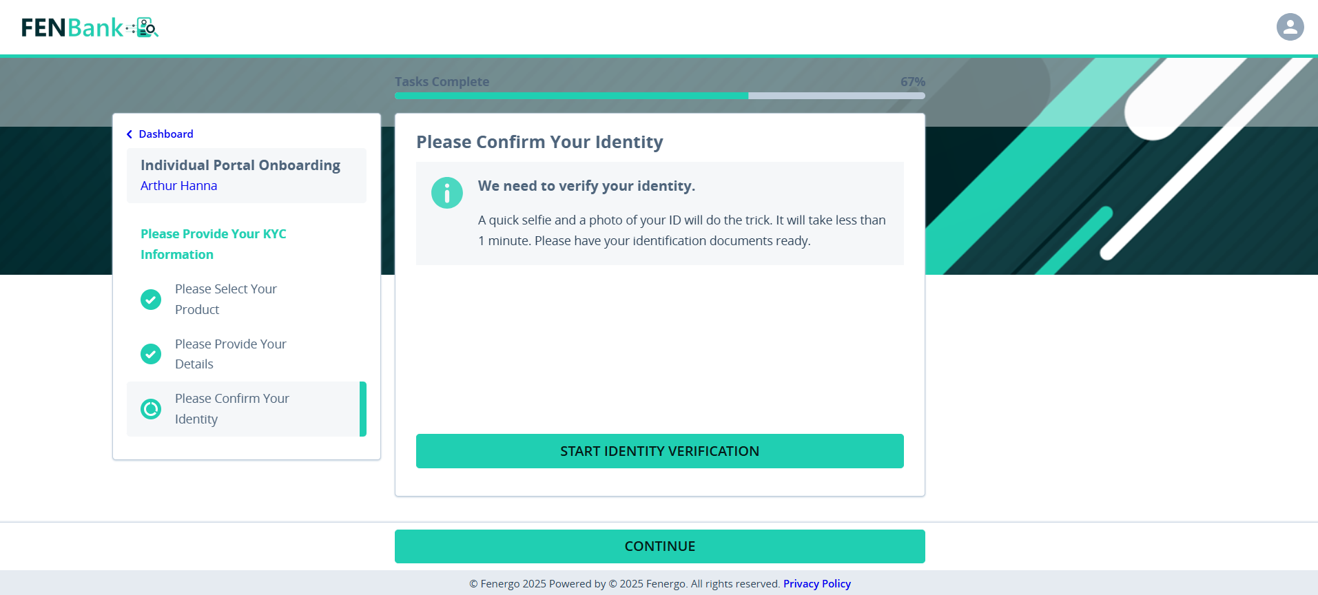 ID&amp;V Portal Task