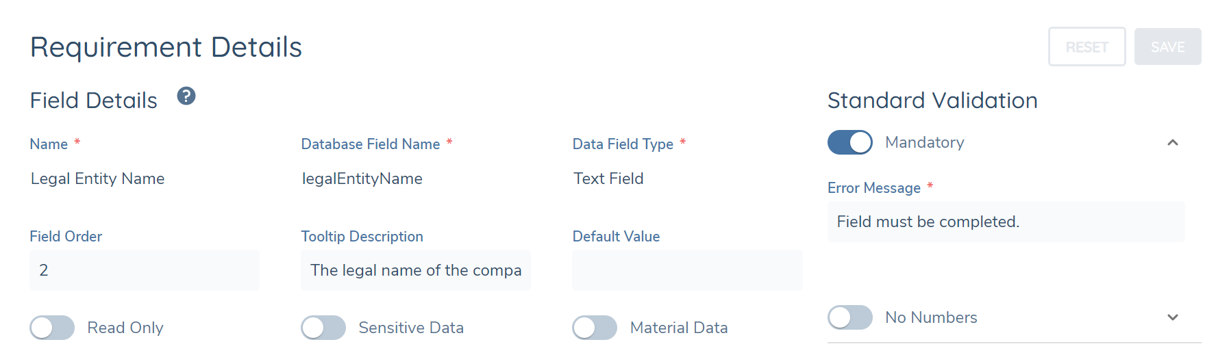 Field Validation