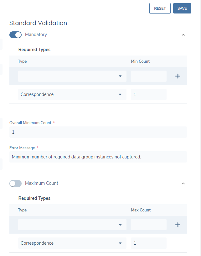 Adding Mandatory Validation
