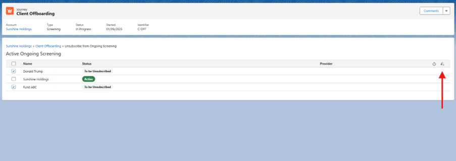 OGS Unsubscribe Task