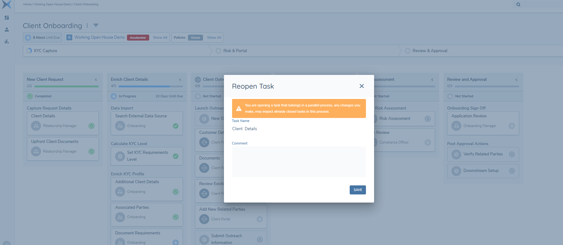 Working with Journeys | Fenergo Document Portal