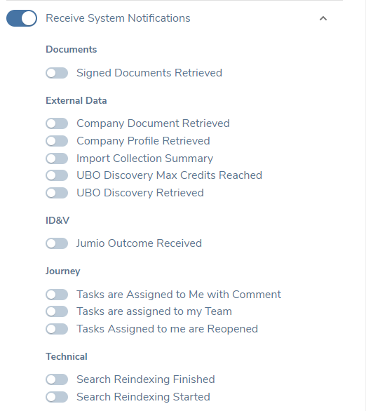 Receive System Notifications