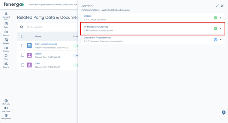 Data Group Requirements