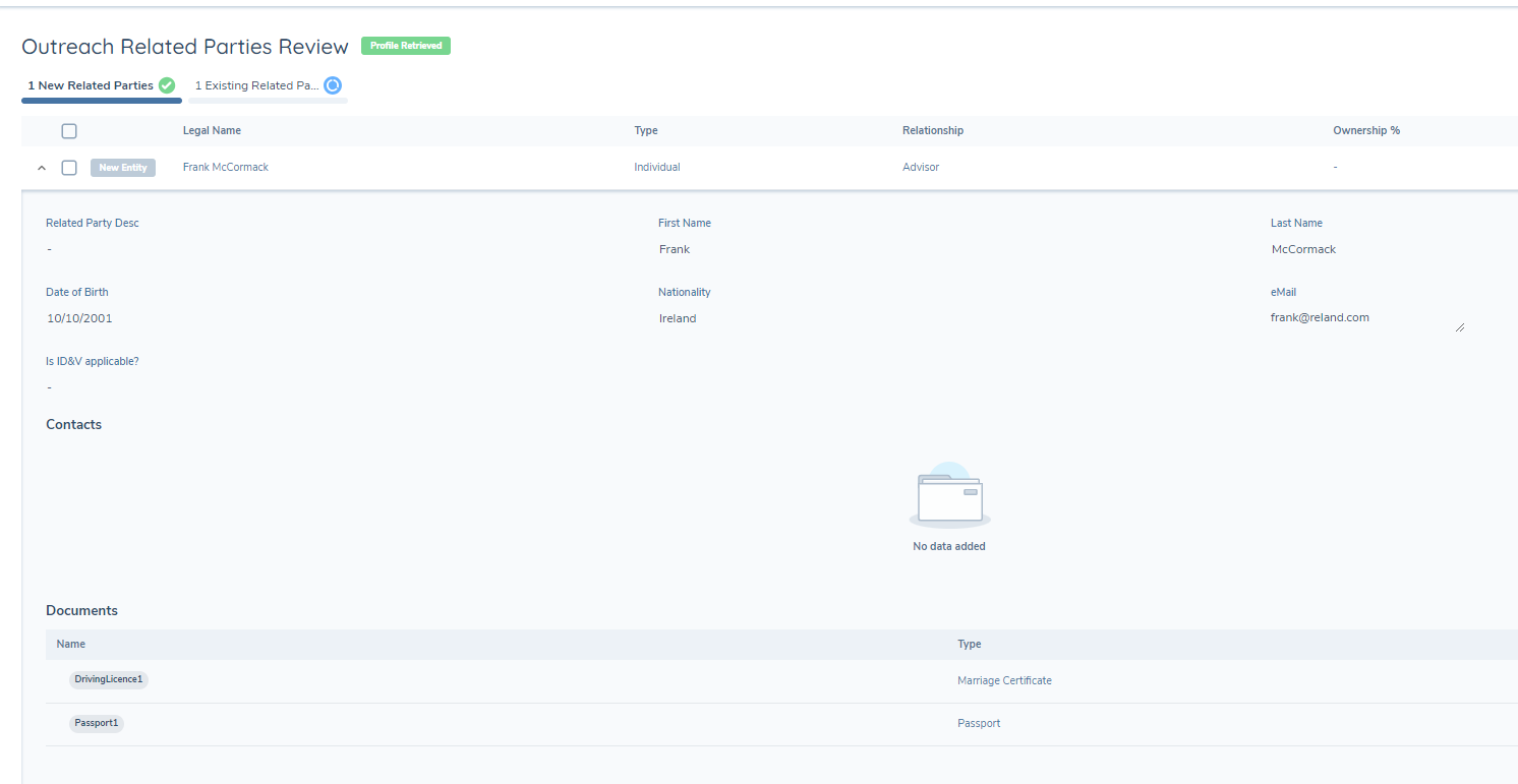 Outreach RP Reject New RP