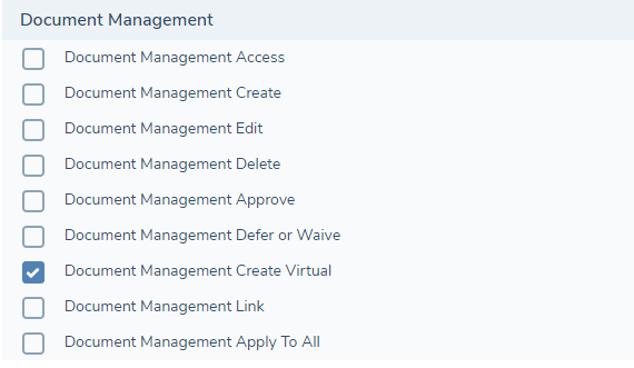 Virtual Document Permissions